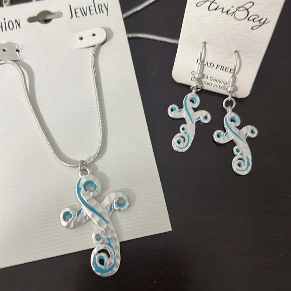 Boutique earrings and necklace